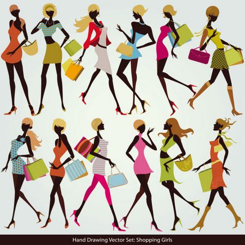 Shopping Girls Vector 05.jpg