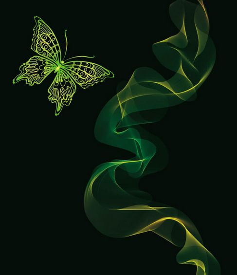 Brilliant neon butterfly Vector 04.jpg