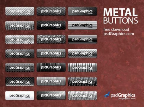 Fine metal button psd layered material.jpg