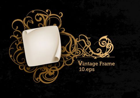 Gorgeous European-style frame Vector 03.jpg