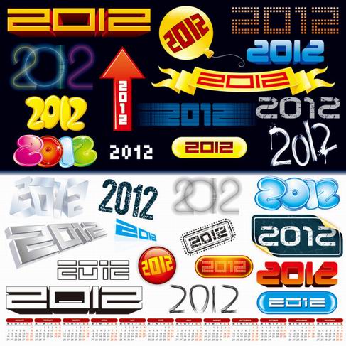 2012 font design vector material.jpg