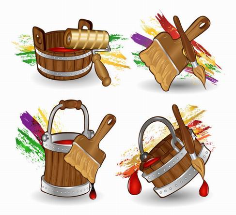 Cartoon Paint Bucket vector material.jpg