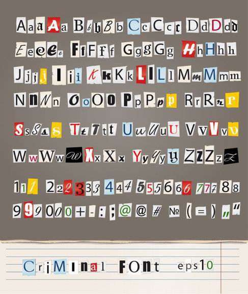 Tear alphabet vector material.jpg