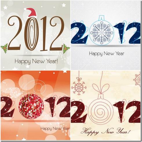 2012 Christmas WordArt vector material