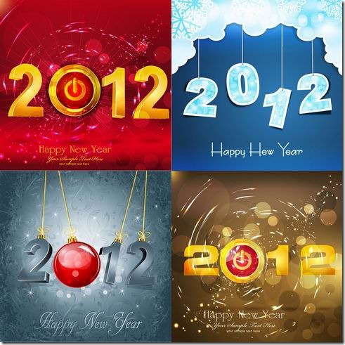 2012 WordArt vector material