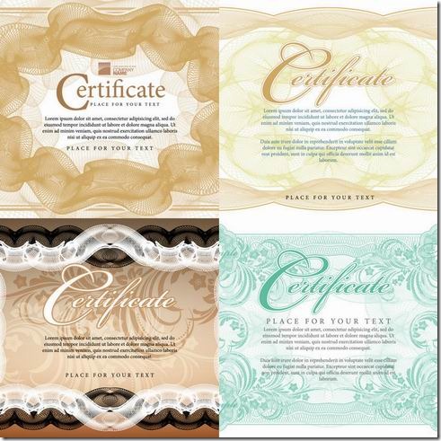 Certificate of Commendation vector material