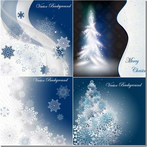 Snow background design material