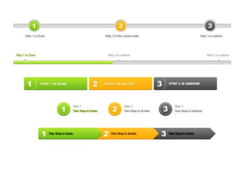 Delicate process bar progress bar psd layered material